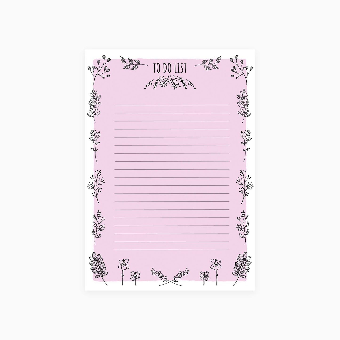 Foliage To Do List Notepad