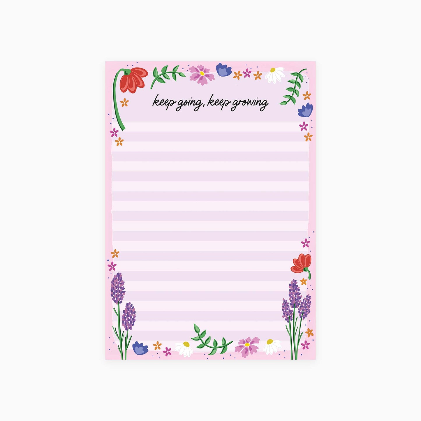 Keep Going, Keep Growing List Notepad