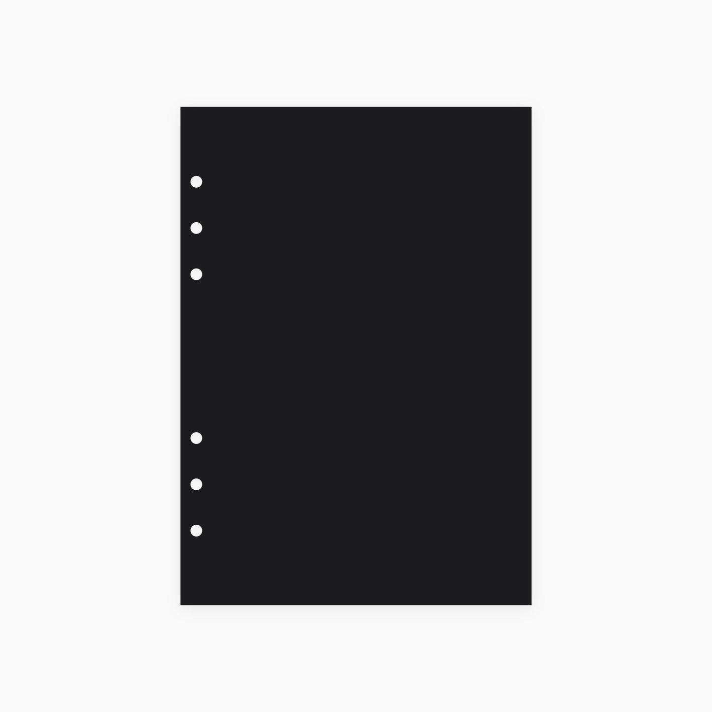 Blank Black A5 Inserts