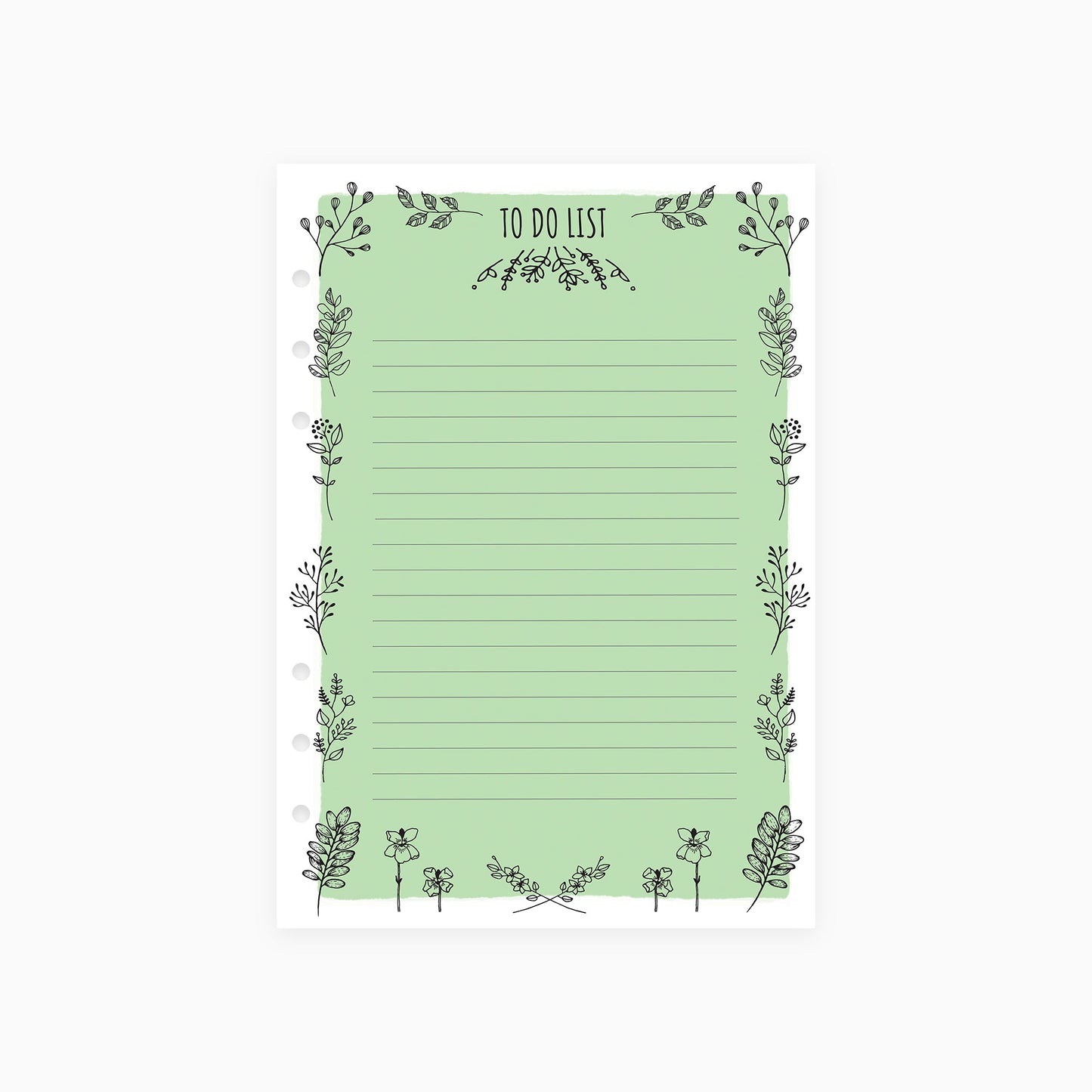 Foliage To Do List A5 Inserts