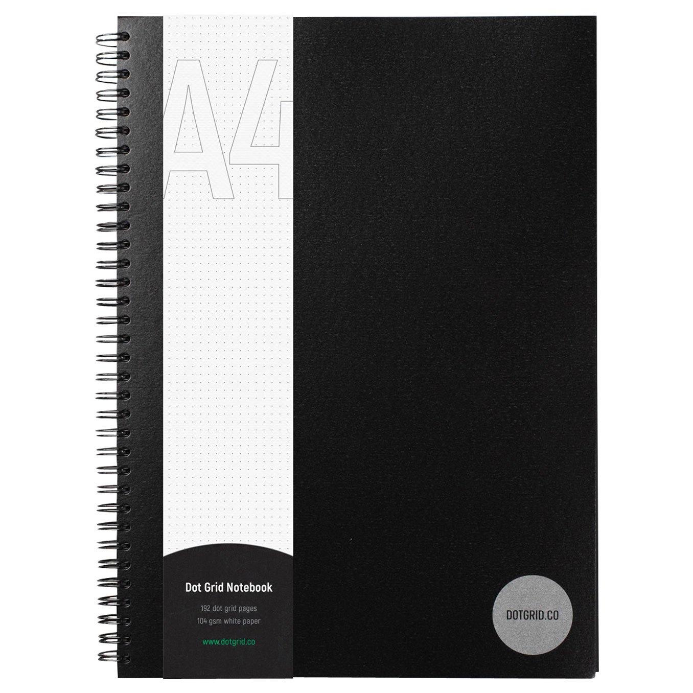 A5 Dot Grid Notebook With Dotted Black Pages – Dotgrid