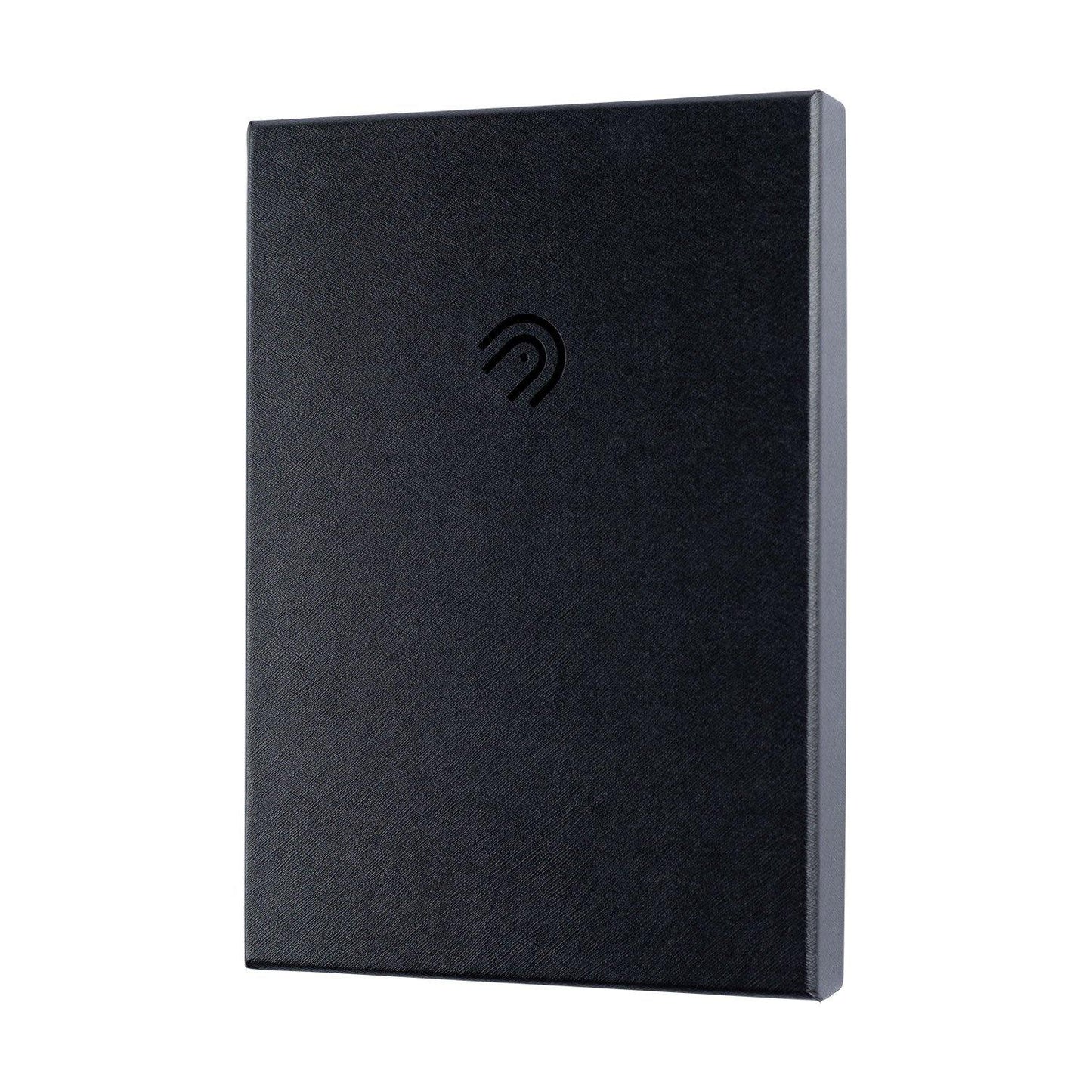 A5 Dot Grid Journal - Black Cover, Ivory White Pages - Dotgrid