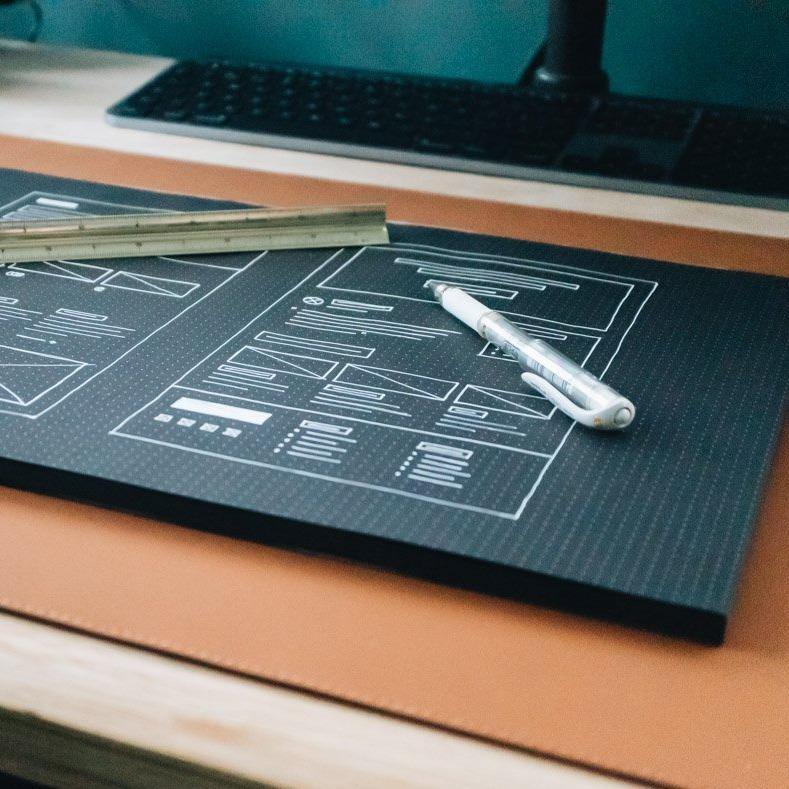 A3 Dot Grid Pad - Black - Dotgrid