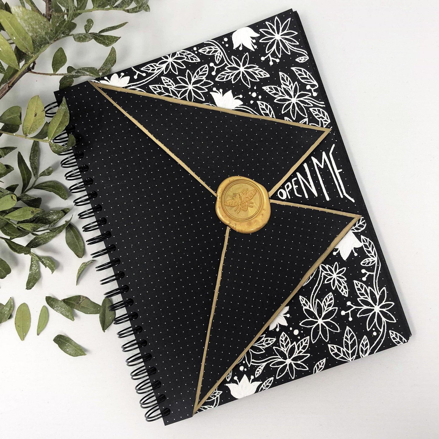 A5 Dot Grid Notebook - Black Pages - Dotgrid