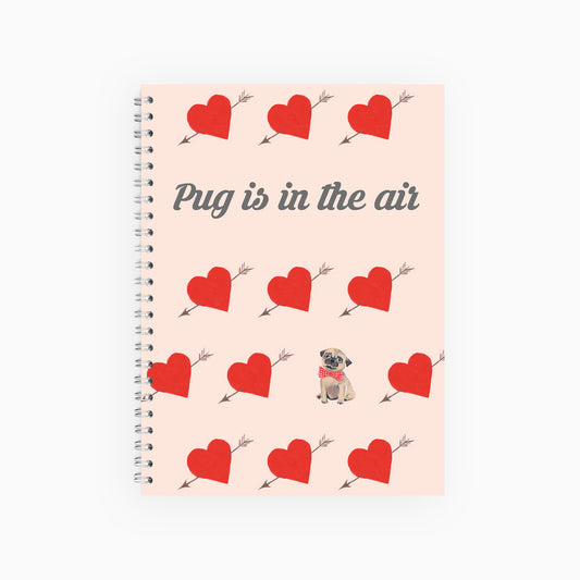 Pug Is In The Air Notebook