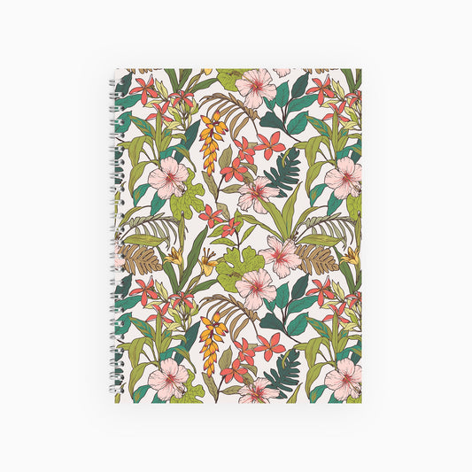 Tropical Flowers Notebook