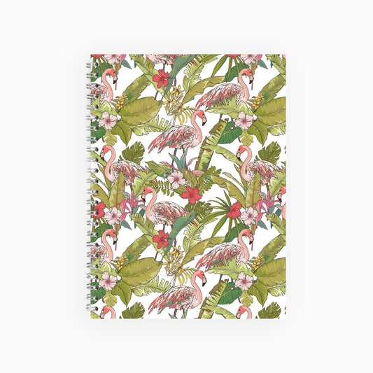 Flamingo & Flowers Notebook