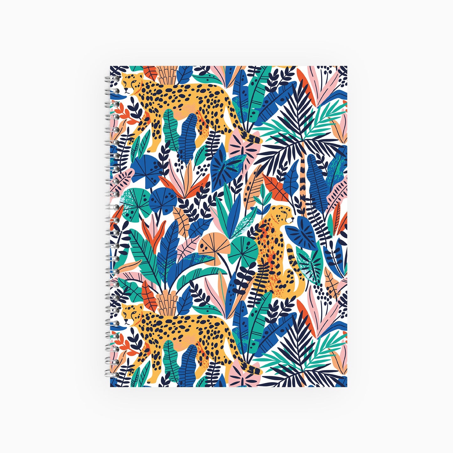 Botanical Cheetah Notebook (Blue)