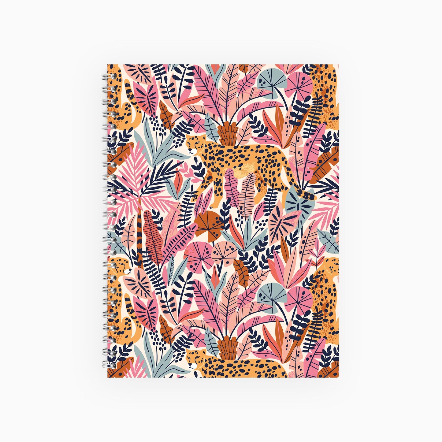 Botanical Cheetah Notebook (Pink)