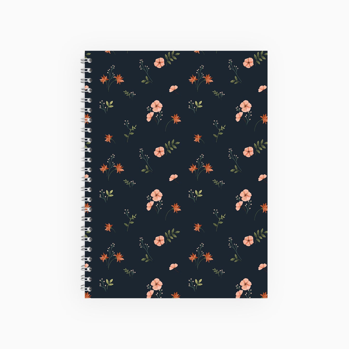 Small Flowers Notebook (Blue)