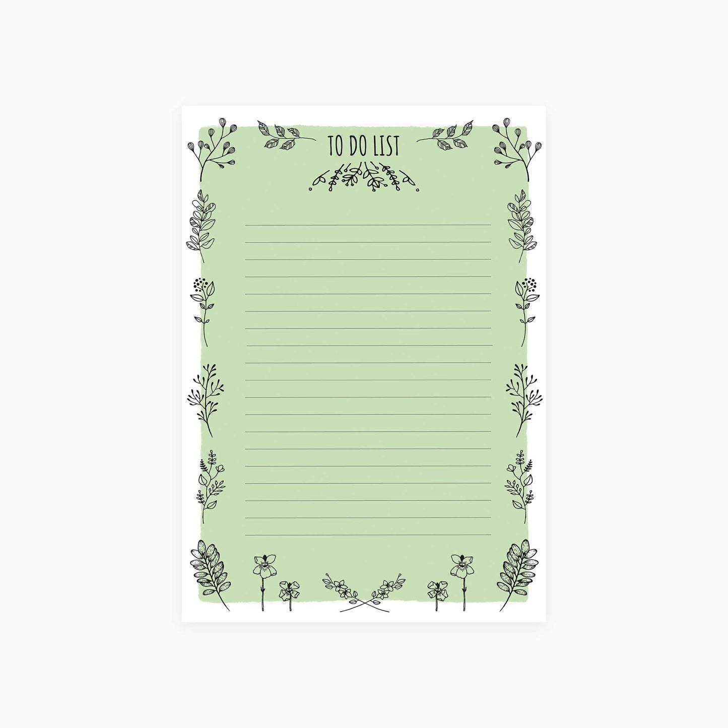Foliage To Do List Notepad