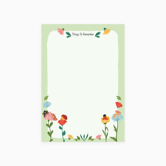 Flower Girls Things To Remember Notepad