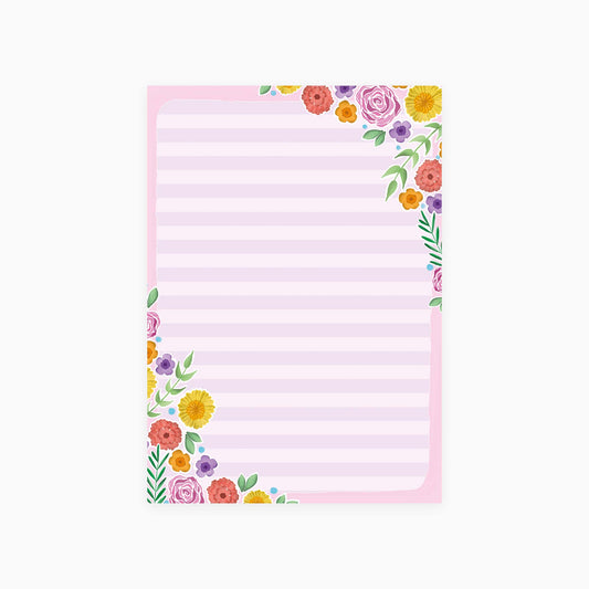 Watercolour Flowers Notepad