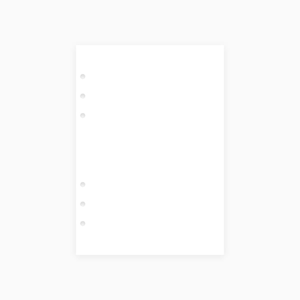 Blank White A5 Inserts | Organiser Inserts | Planner Inserts – Dotgrid