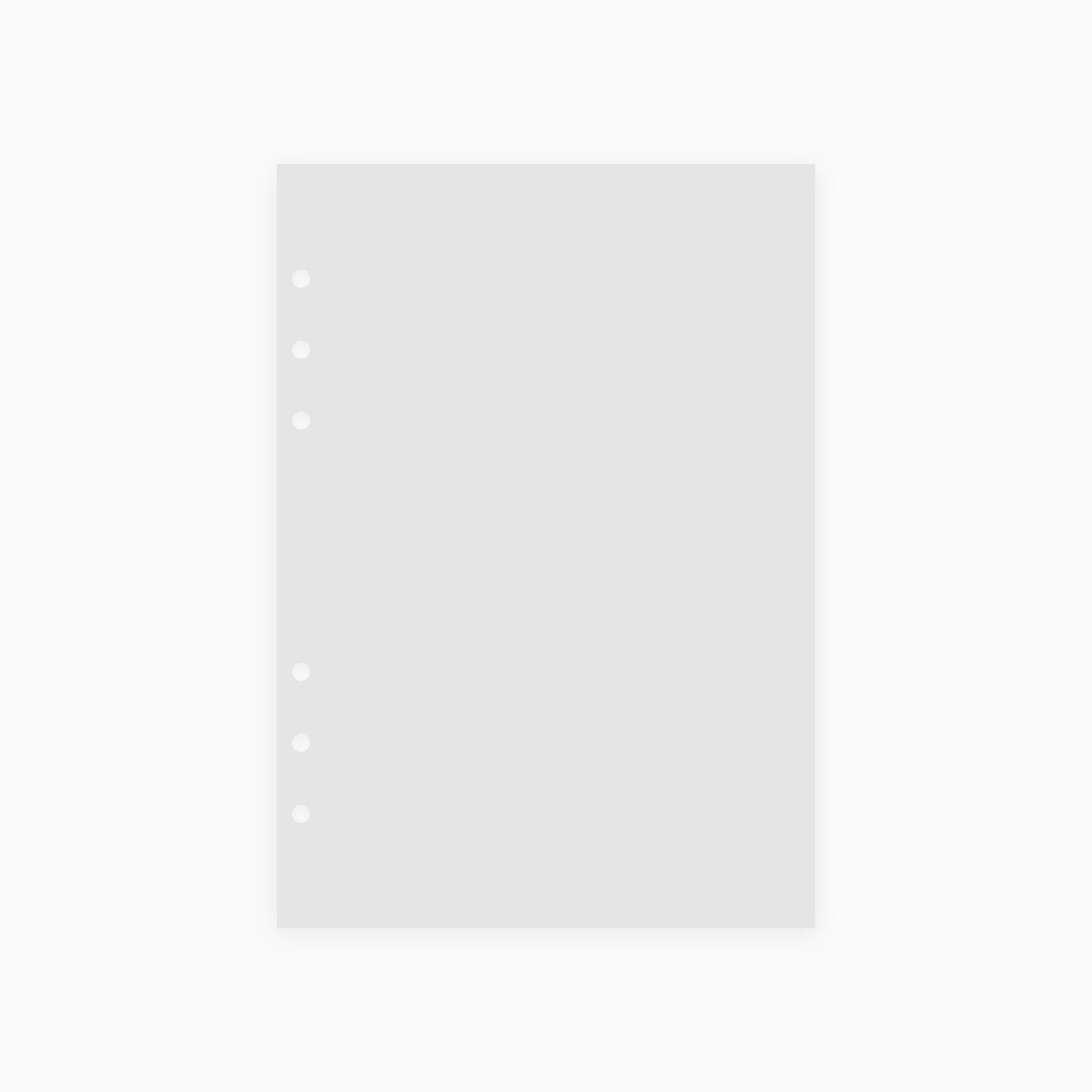 Blank Grey A5 Inserts | Organiser Inserts | Planner Inserts – Dotgrid