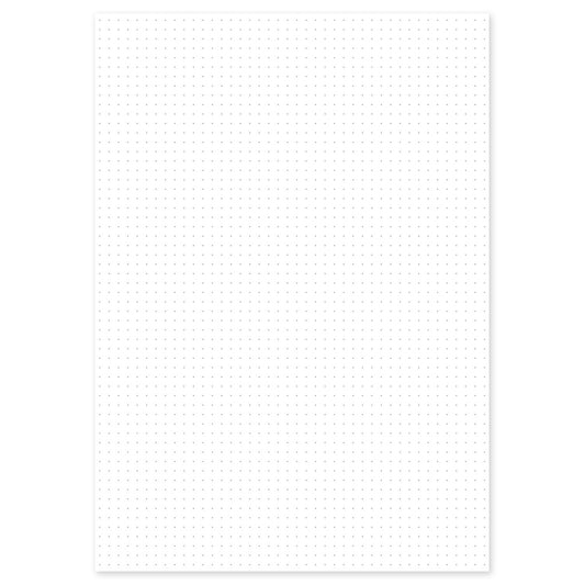 White Dot Grid Loose-Leaf Paper A3/A4/A5/A6