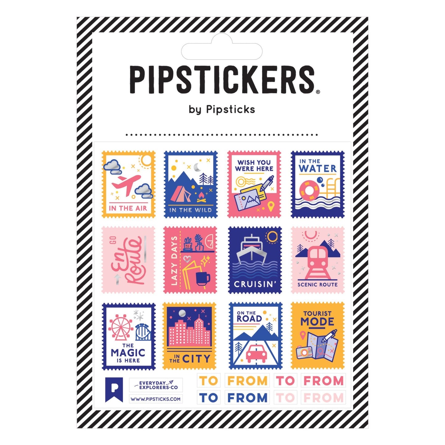 Travel Stamps PipStickers