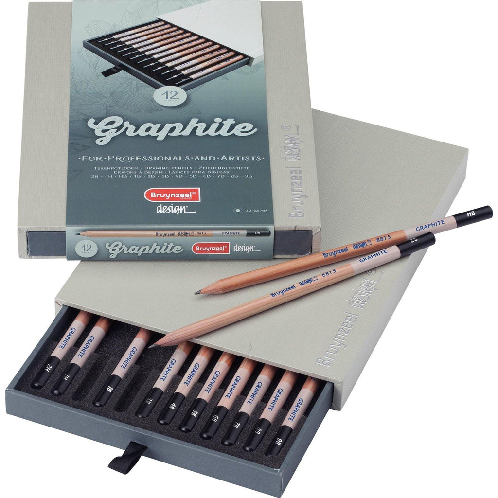 Bruynzeel Graphite Pencils - 12 Pack - Dotgrid