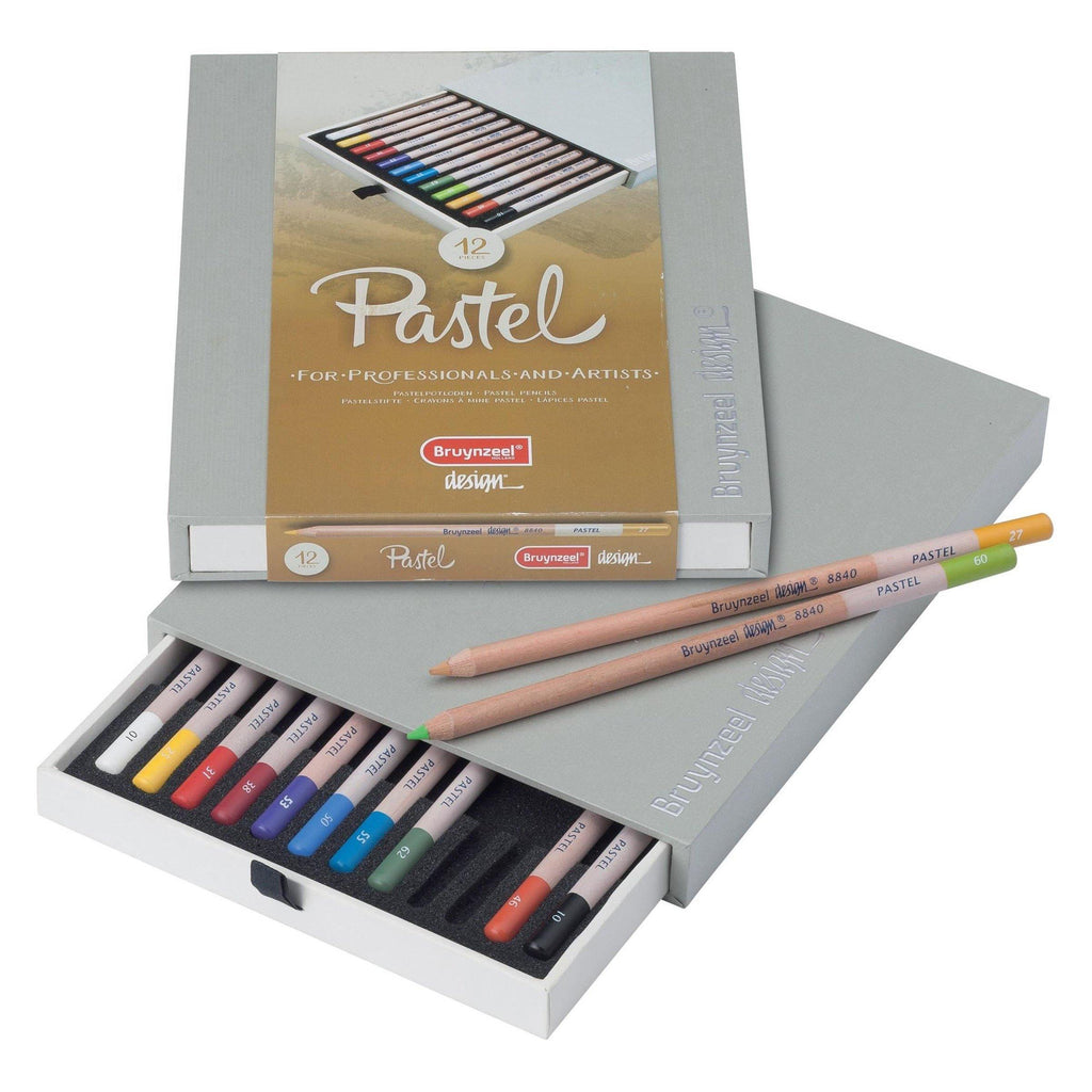 Bruynzeel Pastel Pencils - 12 Pack - Dotgrid