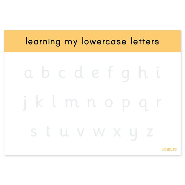 Lowercase Letter Formation Tracing Pad - Dotgrid
