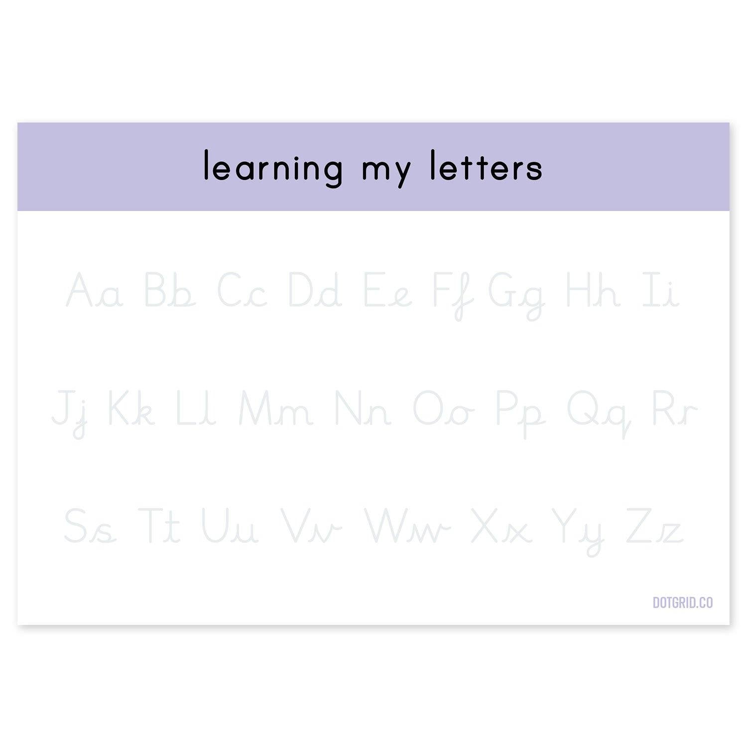 Cursive Alphabet Letters Upper And Lower Case Uppercase Lowercase