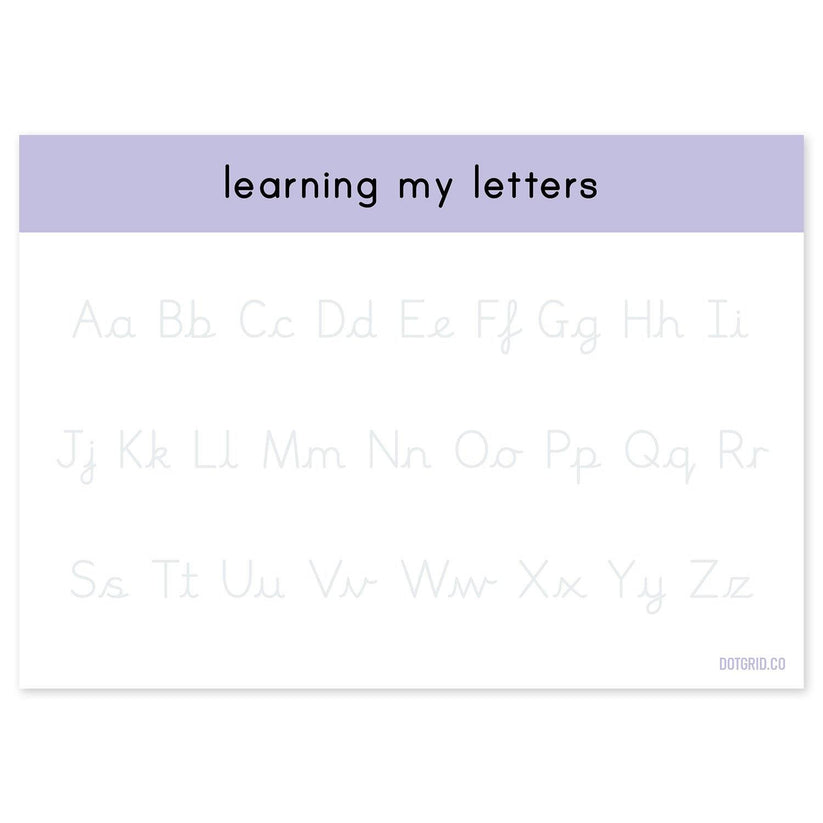 Precursive Handwriting Worksheets For Kids | Learn To Write – Dotgrid