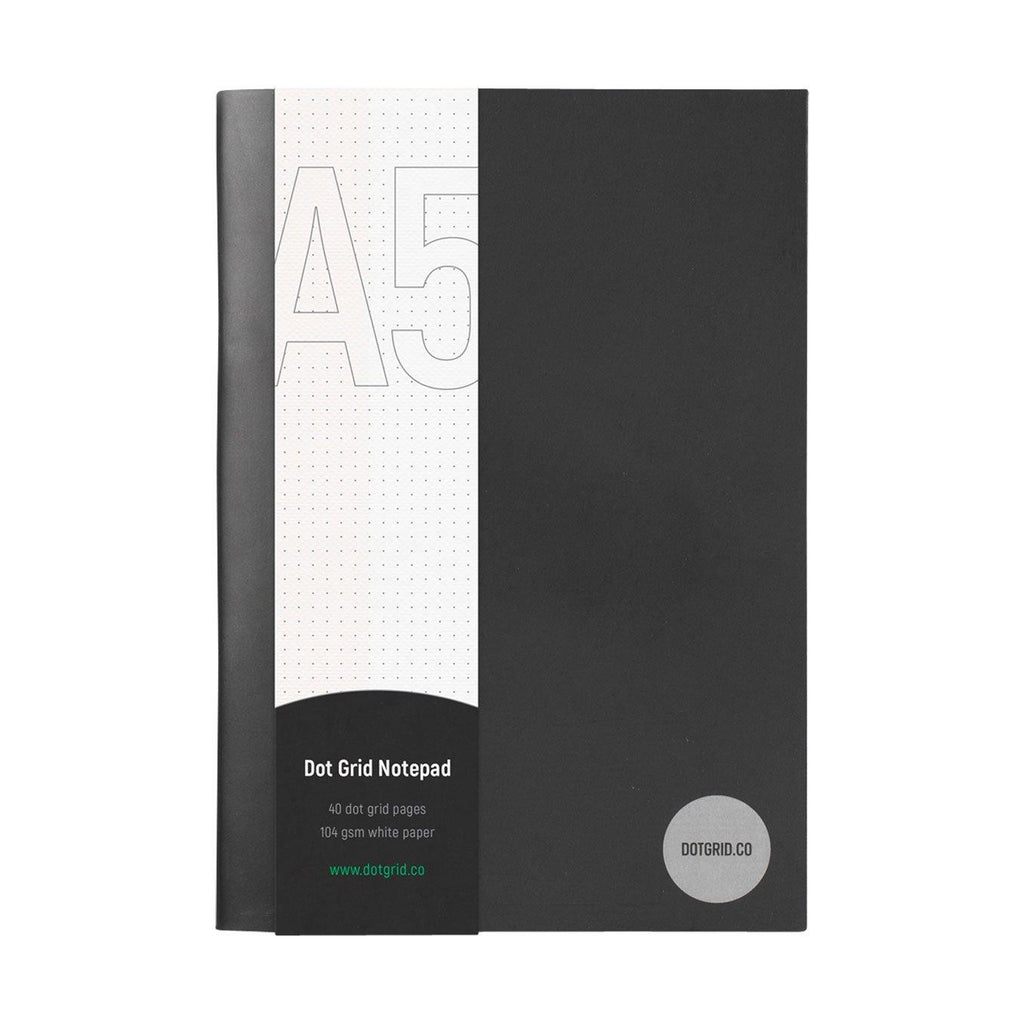 A5 Dot Grid Notepad - White Pages - Dotgrid