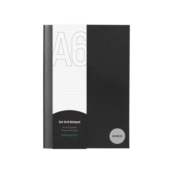 A6 Dot Grid Notepad - White Pages - Dotgrid