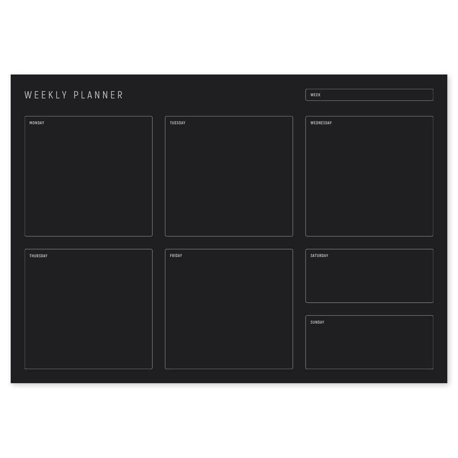 Pad Note A4 Grid Black