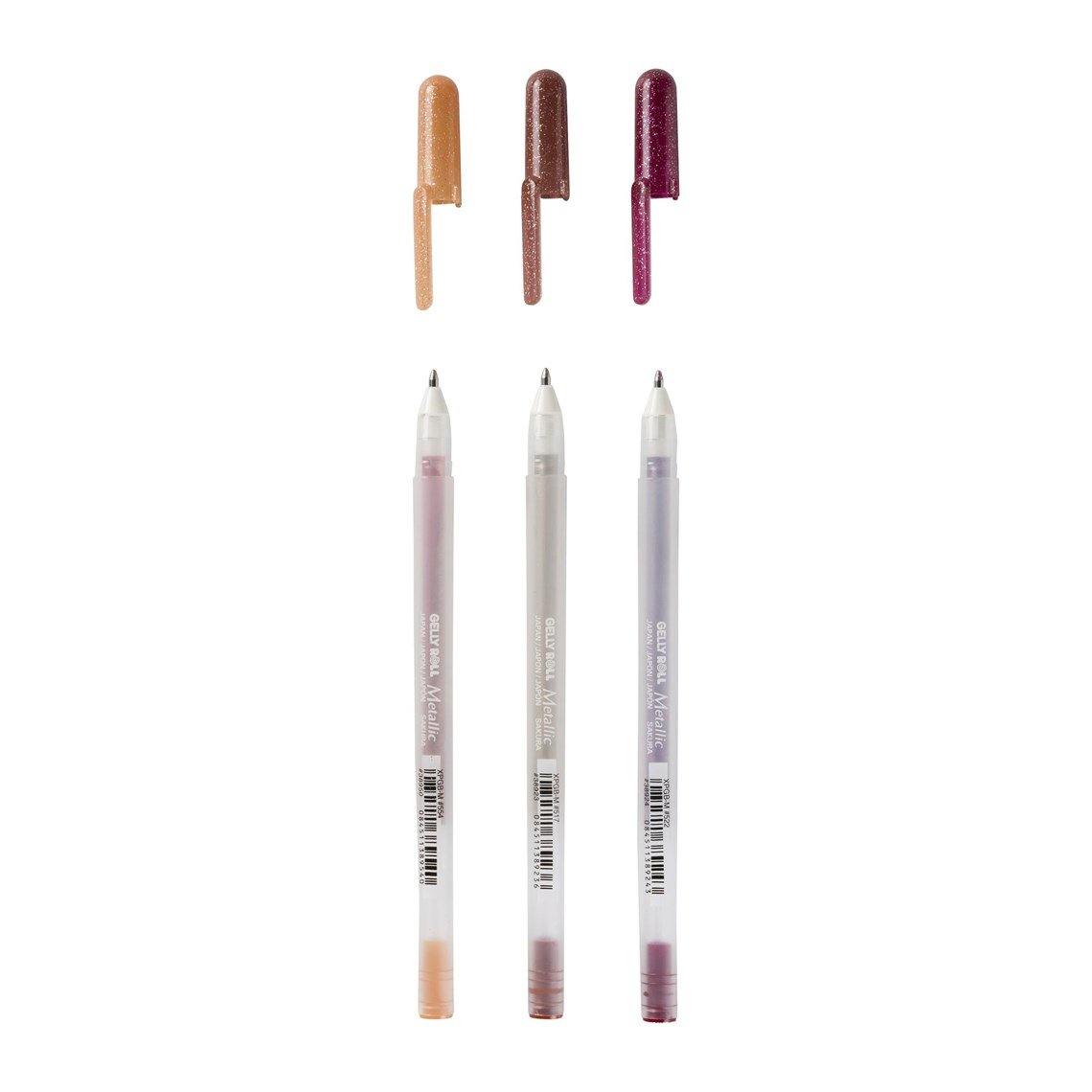 Sakura Gelly Roll Gel Pens - Metallic Nature, 3 Pack - Dotgrid