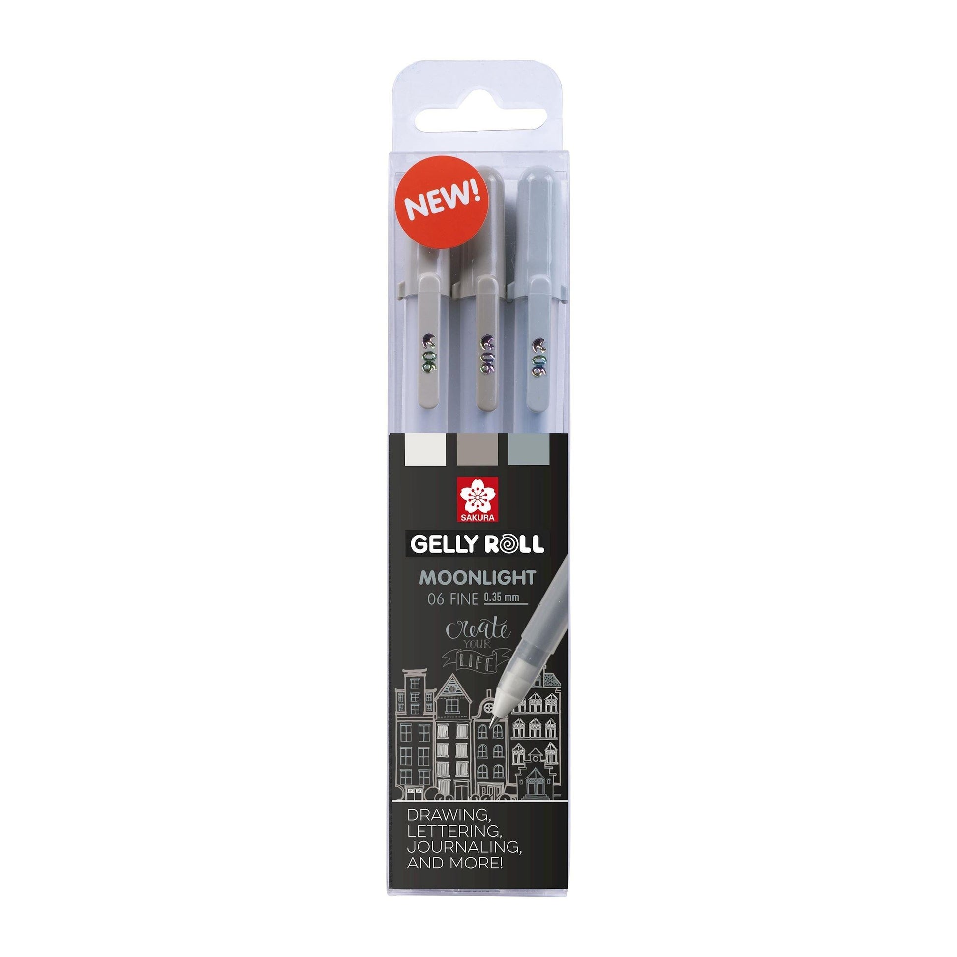 Sakura Gelly Roll: Moonlight 3 Gel Pen Ocean Set | Executive Pens Direct