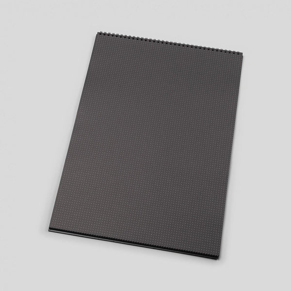 A3 Spiral Dot Grid Notebook With Dotted Black Pages – Dotgrid