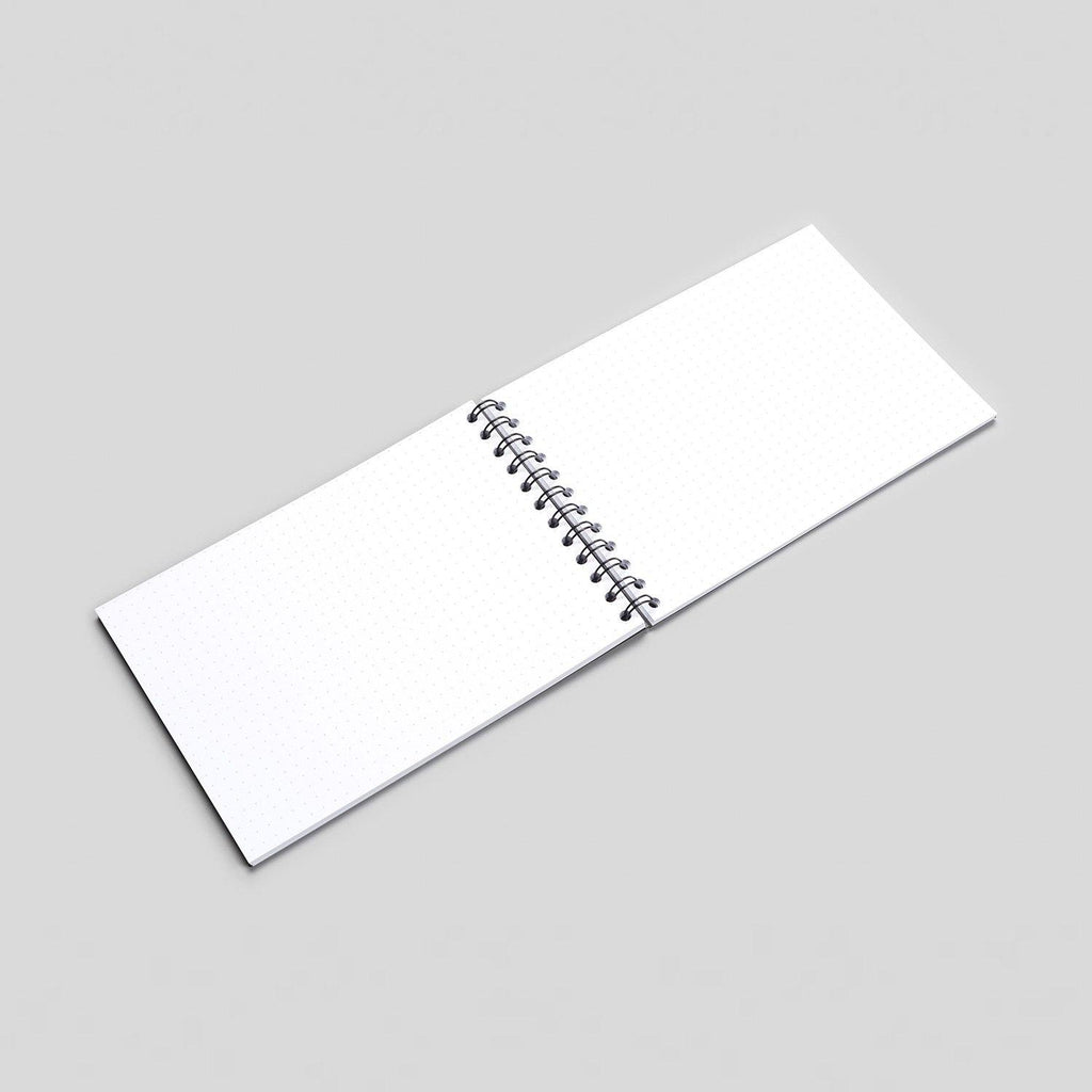 A6 Dot Grid Notebook - White Pages - Dotgrid