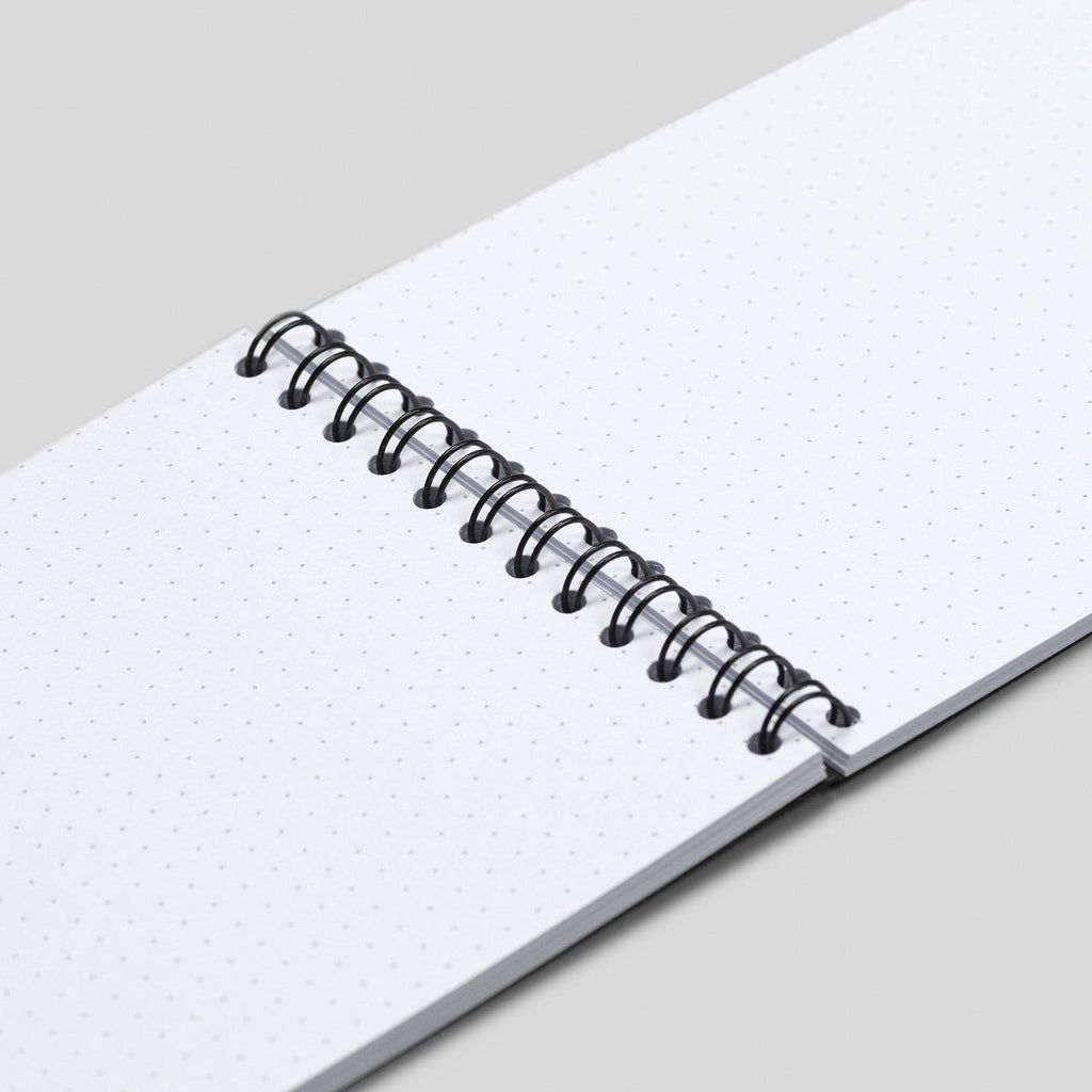 A6 Dot Grid Notebook - White Pages - Dotgrid