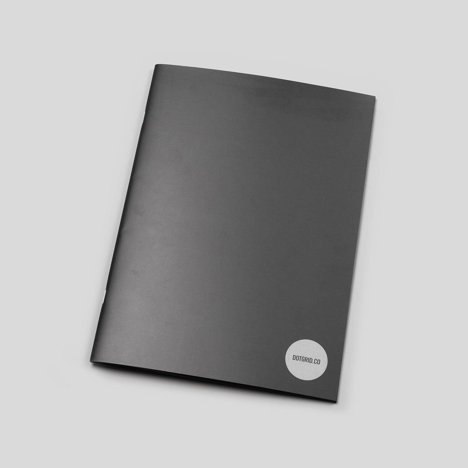 A4 Dot Grid Notepad - Black Pages - Dotgrid