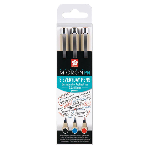 Sakura Pigma Micron PN Pens - Office Set, 3 Pack – Dotgrid