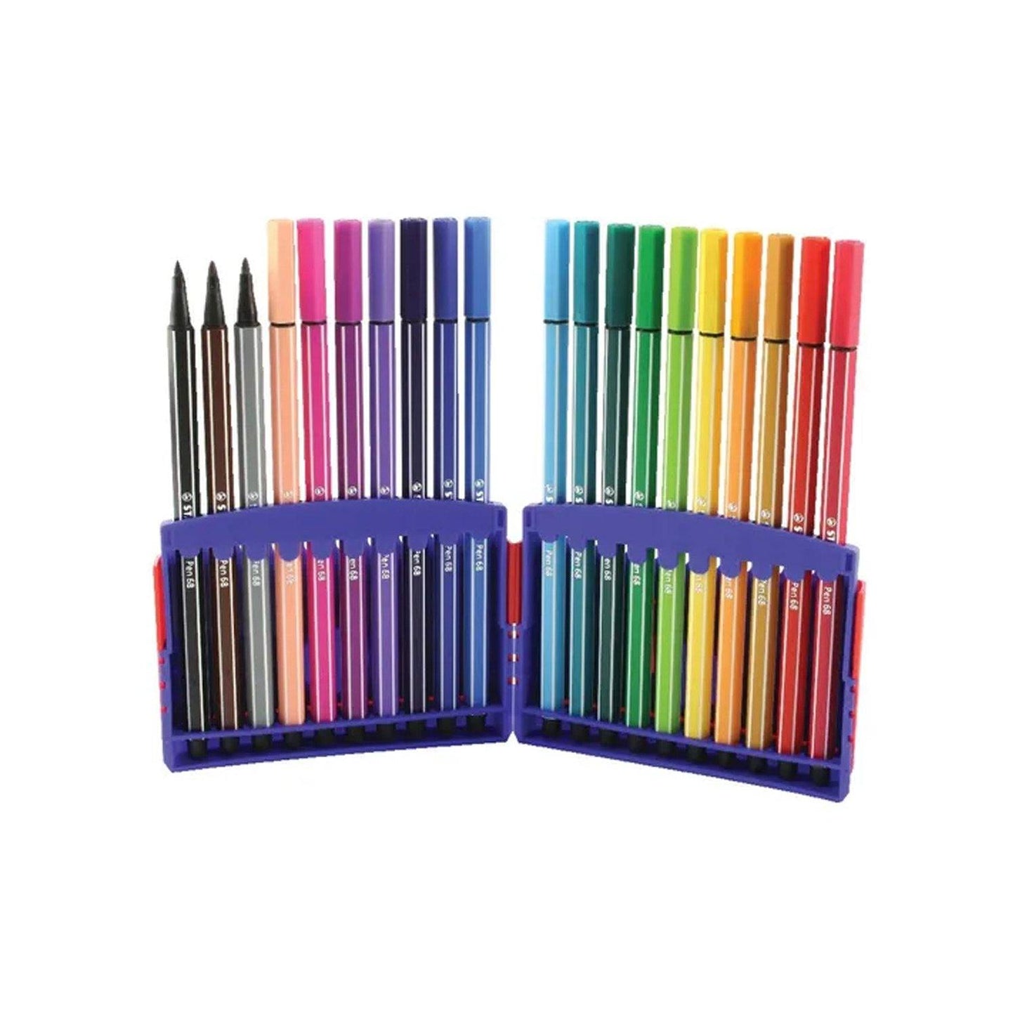 Stabilo Assorted Pen 68 ColorParade Fibre Tip Pens Pack of 20